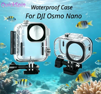 60M Wasserdichtes Gehäuse für DJI Osmo Nano, Schützende Unterwasser-Tauchhülle, Wasserdichtes Tauchgehäuse
