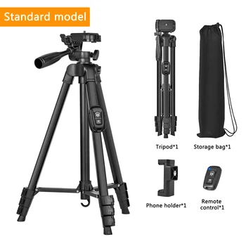 60 Zoll/152 cm Kamerastativ mit Reisetasche, Handy-Stativ mit Fernbedienung, professioneller tragbarer Ständer aus