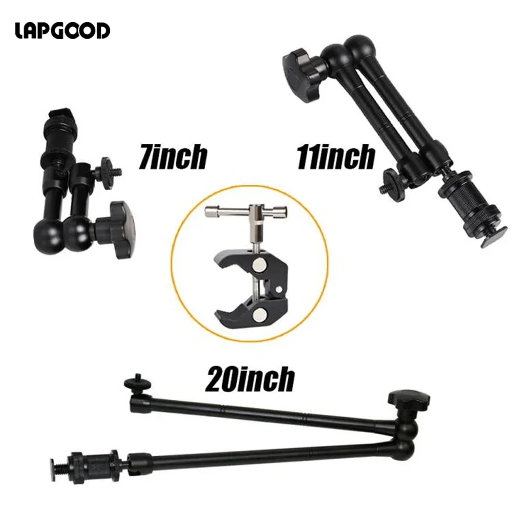 7/11/20 Zoll Metall Gelenk Magic Arm Super Clamp Halter Ständer für DSLR Kamera Foto Studio Fotografie Zubehör Prop Kit