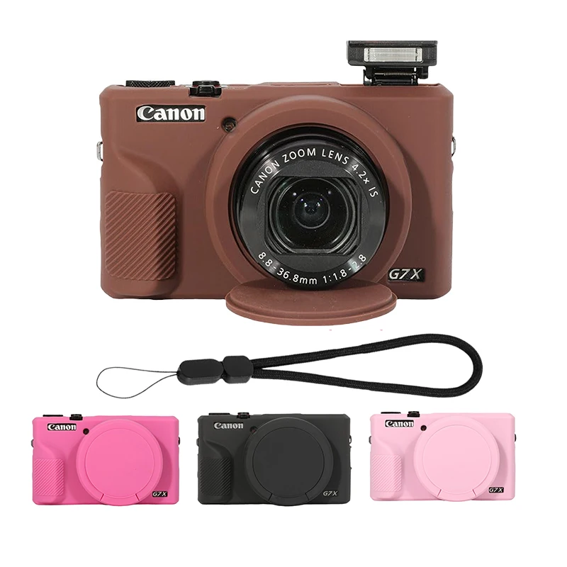 Silikonhülle für Canon PowerShot G7 X Mark III: G7X3 Silikon Fall Kamera Körper Abdeckung Schutzhülle Kamera Zubehör
