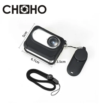 Schutzhülle für Insta360 GO 3S: GEHEN 3S Zubehör Soft Shell Fall + Objektiv Kappe Gummi Silikon silikagel
