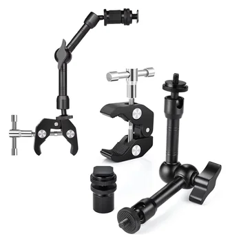 Verstellbarer Magic Arm mit Super-Klemme, 9-Zoll-Gelenkarm-Klemme, Reibungs-Kraftarm-Krabbenschrauben-Set für Kamera