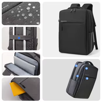 Laptop-Rucksack 17,3 Zoll große Kapazität Reiserucksäcke wasserdichte Laptoptasche 15,6 17,3 Herren-Rucksack mit