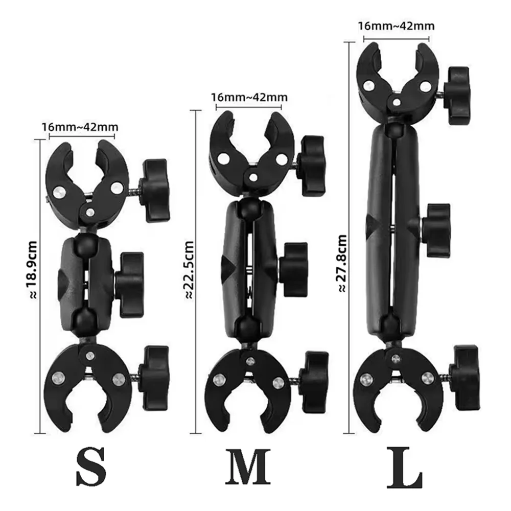 Halterung für Insta360 X3: Kamera Doppel Clip Krabben Klemme Für Motorrad Fahrrad Lenker Clip Halterung Für One X2 Sport Kamera Zubehör