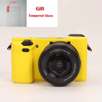 Silikonhülle für Sony A6400, A6100: Schutzhülle aus Silikon, Kamerahülle aus Silikon + kostenlose Schutzfolie