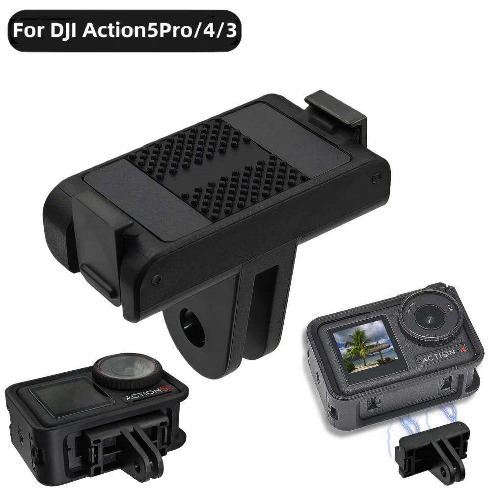 Halterung für DJI Osmo Action 5 Pro, Osmo Action 4, Osmo Action 3: Magnetischer Schnellverschluss / Adapterbasis Stativadapter Kamerazubehör