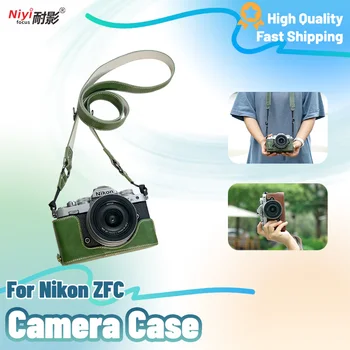 Leder-Halbhülle für Nikon Zfc: Halbgehäuse Buffalo Texture -Basisabdeckungsschutz, künstliche Lederunterseite