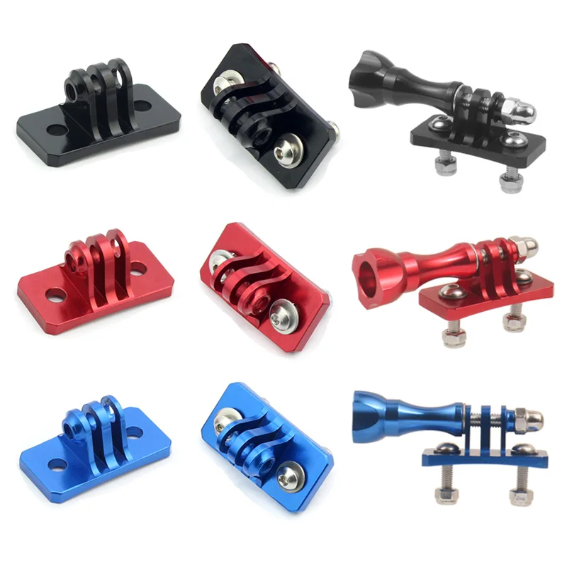Halterung für GoPro HERO13 Black, HERO12 Black, HERO11 Black: Helm-Festmontage-Adapter, Action-, Reiten, Rennen, Klettern, Ski, Fallschirmspringen