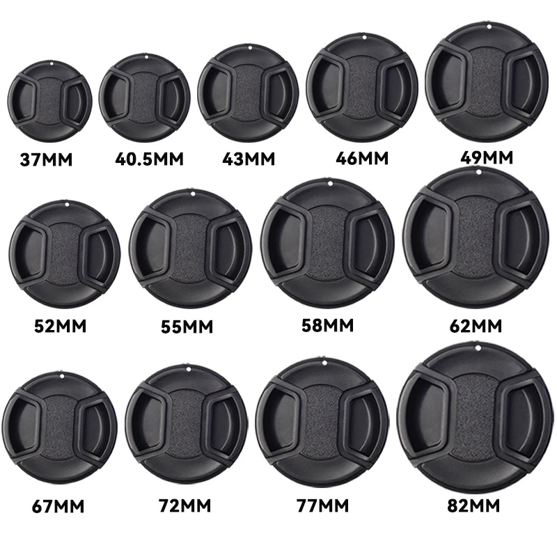 Kamera-Objektivdeckel, hochwertig, 40,5 mm, 49 mm, 52 mm, 55 mm, 58 mm, 62 mm, 67 mm, 72 mm, 77 mm, 82 mm, Snap-on-Objektivdeckel vorne für Kamera