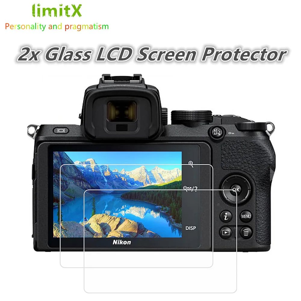 Displayschutz für Nikon Z6II: 2x Glas LCD Screen Protector D7200 D5600 D3500 D3400 d7500 D5500 D750 D850 D610