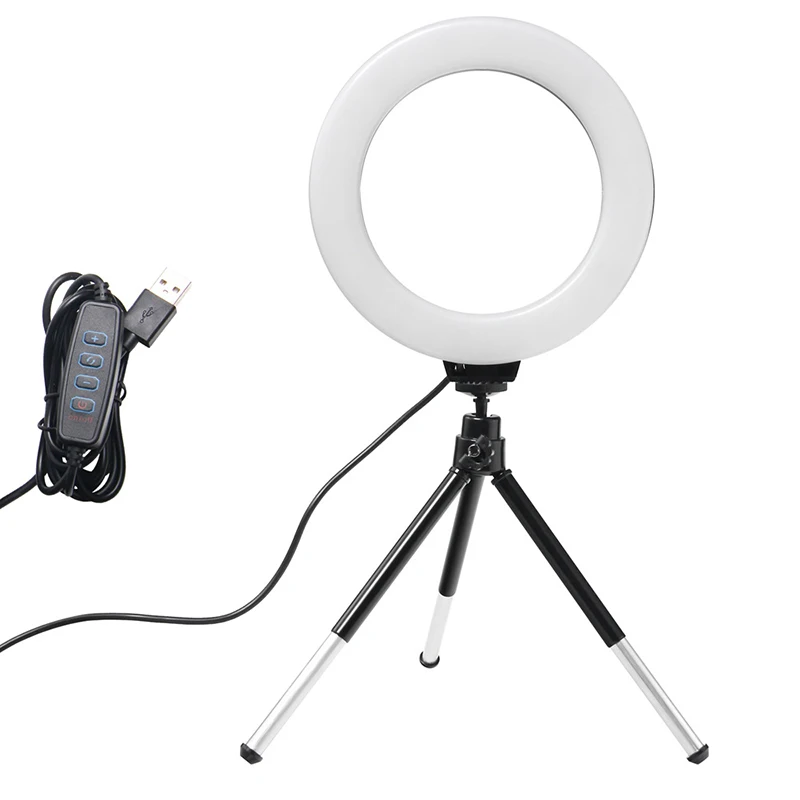 6 zoll Ring Licht mit Stativ Led Helle Ring Lampe Licht Felge Song Beleuchtung für Fotografie Selfie Ringlicht Rechts Ligth