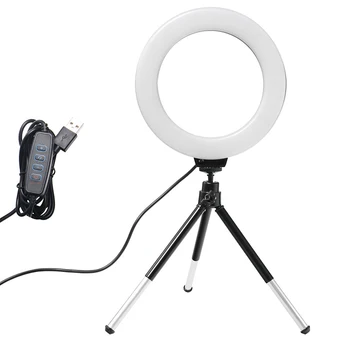 6 zoll Ring Licht mit Stativ Led Helle Ring Lampe Licht Felge Song Beleuchtung für Fotografie Selfie Ringlicht