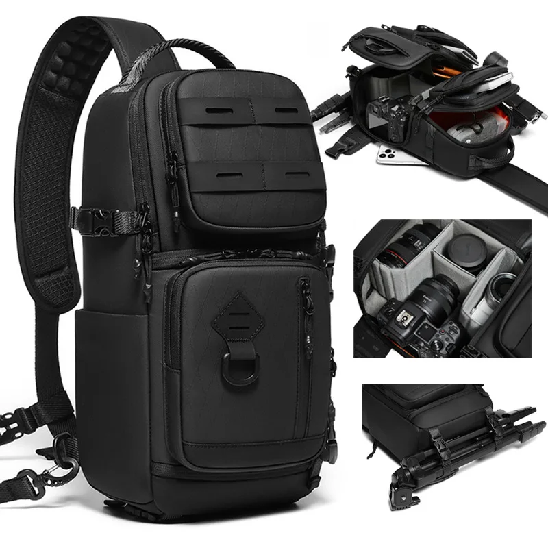 DSLR-Kamerarucksack, taktische kompakte Sling-Kameratasche, Umhängetasche, eine Schulter, professionelle