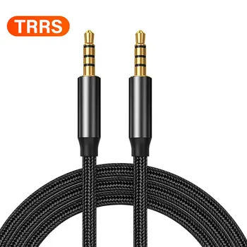 3,5 mm bis 3,5 mm Aux-Kabel TRS TRRS für Handy-Kopfhörer, Auto, HiFi-Musik, Stereo-Sound-Buchse, zusätzliches