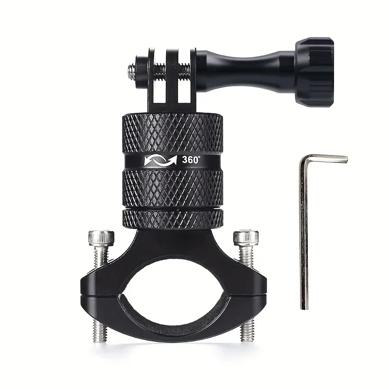 Halterung für GoPro HERO12 Black: Fahrradlenkerhalterung aus Aluminiumlegierung für Session AKASO Campark und andere Actionkameras