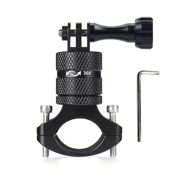 Halterung für GoPro HERO12 Black: Fahrradlenkerhalterung aus Aluminiumlegierung für Session AKASO Campark und andere Actionkameras