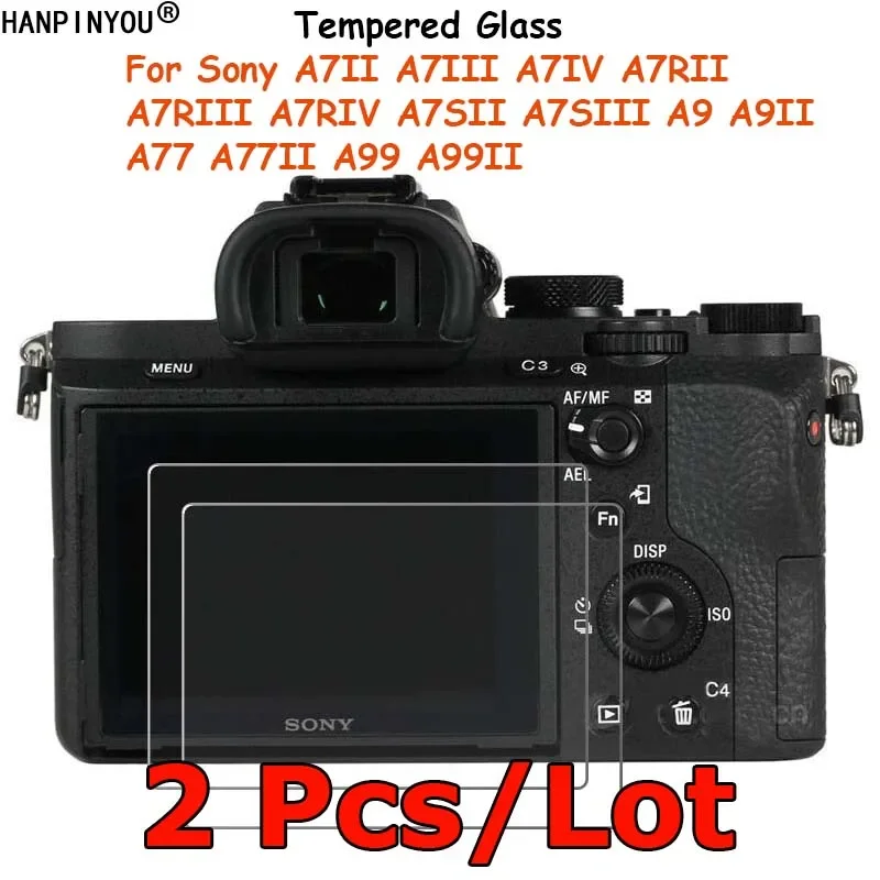 Displayschutz für Sony A7S III: 2 Stück ILCE-7 7R 7S gehärtetes Glas Displayschutzfolie Schutzfolie