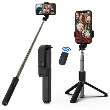 H1 Wireless Bluetooth Selfie Stick Stativ Einbeinstativ Ständer Telefonhalter für Outdoor-Reisen 3 IN 1