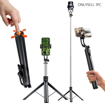 170cm Selfie-Stick Stativ mit Ein-Klick-Basis, Perfekt für Reisen, Vlogging, Live-Streaming & Gruppenfotos