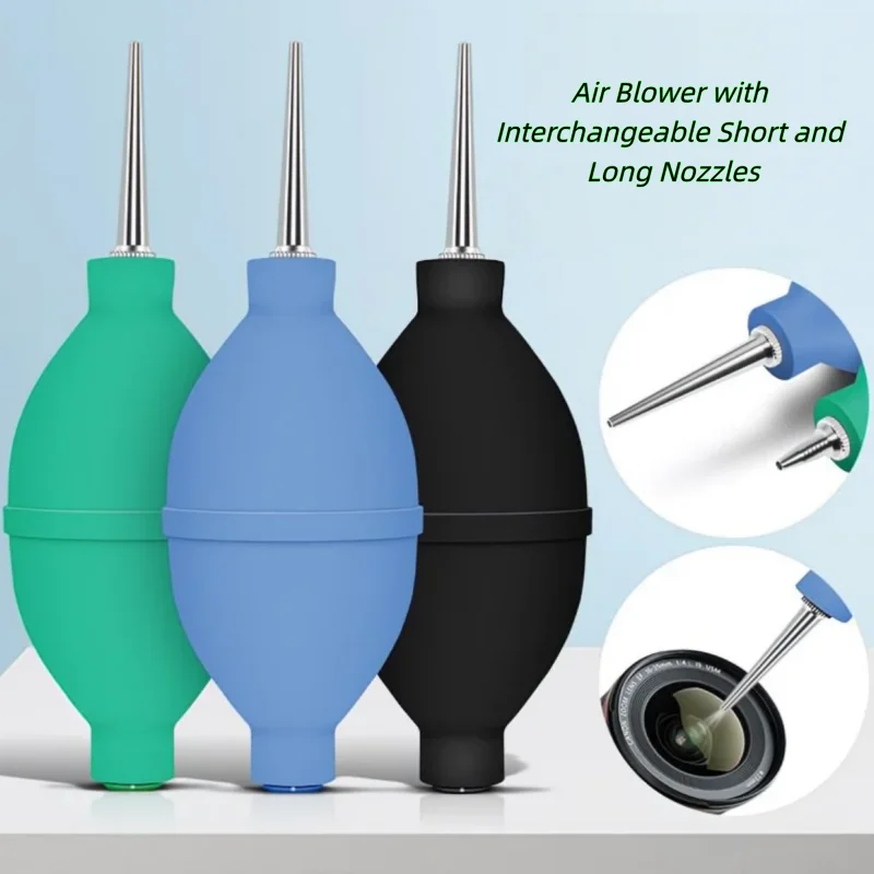 2in1Handheld-Luftgebläsebirne aus Gummi | Schnelles Staubentfernungsgerät für Linsen, Tastaturen, Telefone und