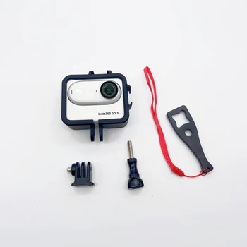 Halterung für Insta360 GO 3S: GEHEN 3 Zubehör Rahmen Shell Fall + Stativ Adapter Lange Schraube Gehäuse Schützen go3