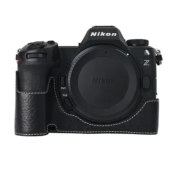 Leder-Halbhülle für Nikon Z6III: Kameratasche aus Leder, halbe Gehäuseabdeckung Basisprotektor