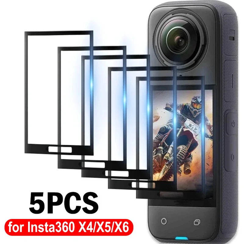 Schutz für Insta360 X5: 1-5Pcs 3D Gebogene Screen Protector Für One Display Flexible Film Für Action Video Kameras