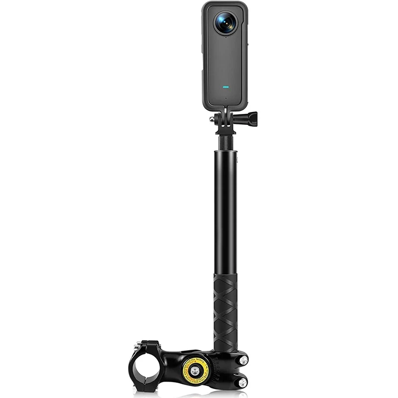 Motorrad Lenker Halterung Unsichtbare Einstellung Selfie Stick Fahrrad Einbeinstativ Halterung für GoPro DJI Insta360 Kamera Zubehör